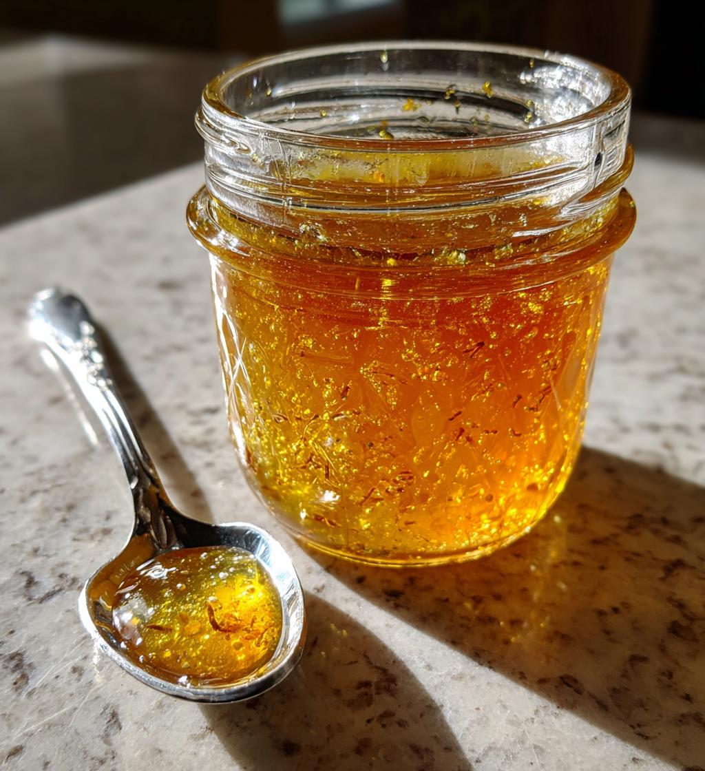 Homemade Dandelion Blossom Jelly - detail 1