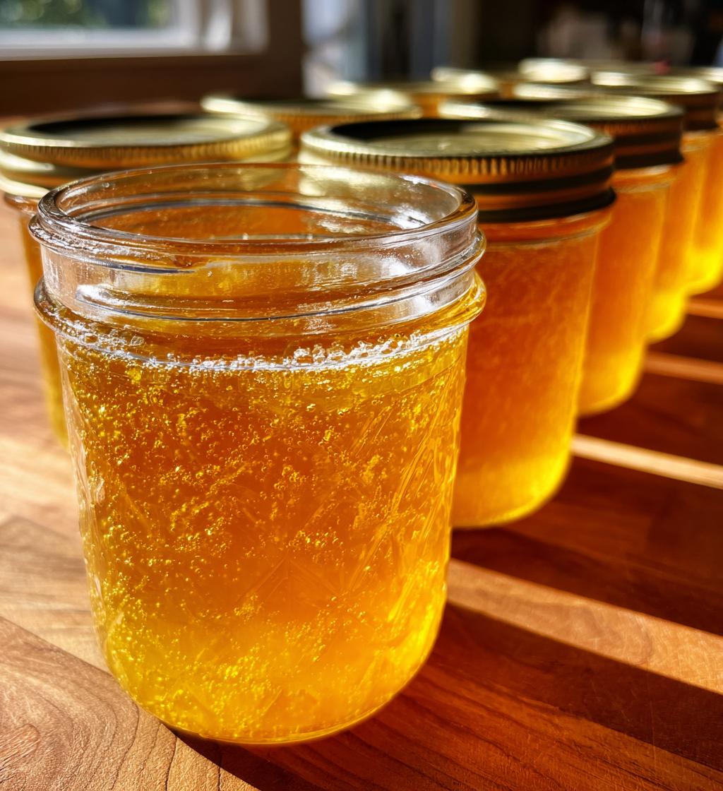 Homemade Dandelion Honey Jelly - detail 1
