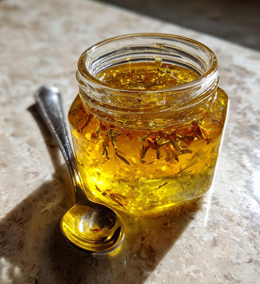 Homemade Dandelion Syrup and Jelly - detail 1