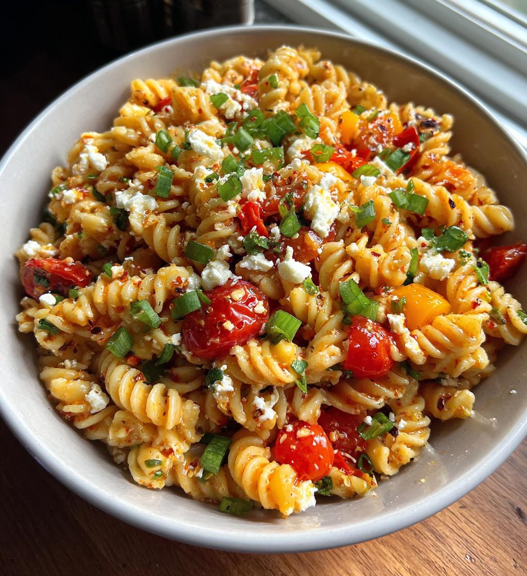 Hot and Tangy Pasta Salad
