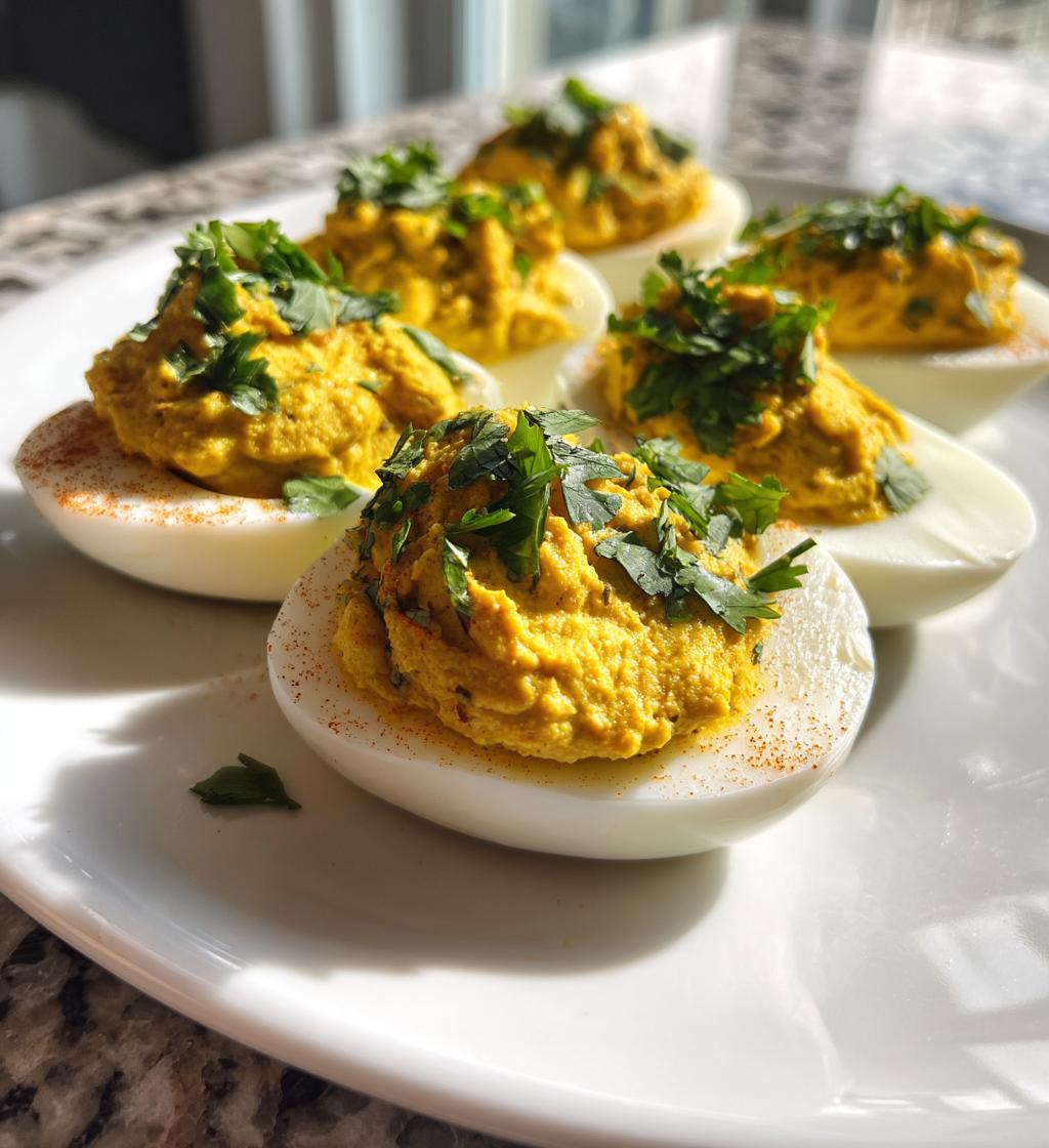 Indian Curry Deviled Eggs - detail 1