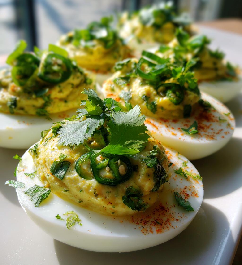 Jalapeño Deviled Eggs