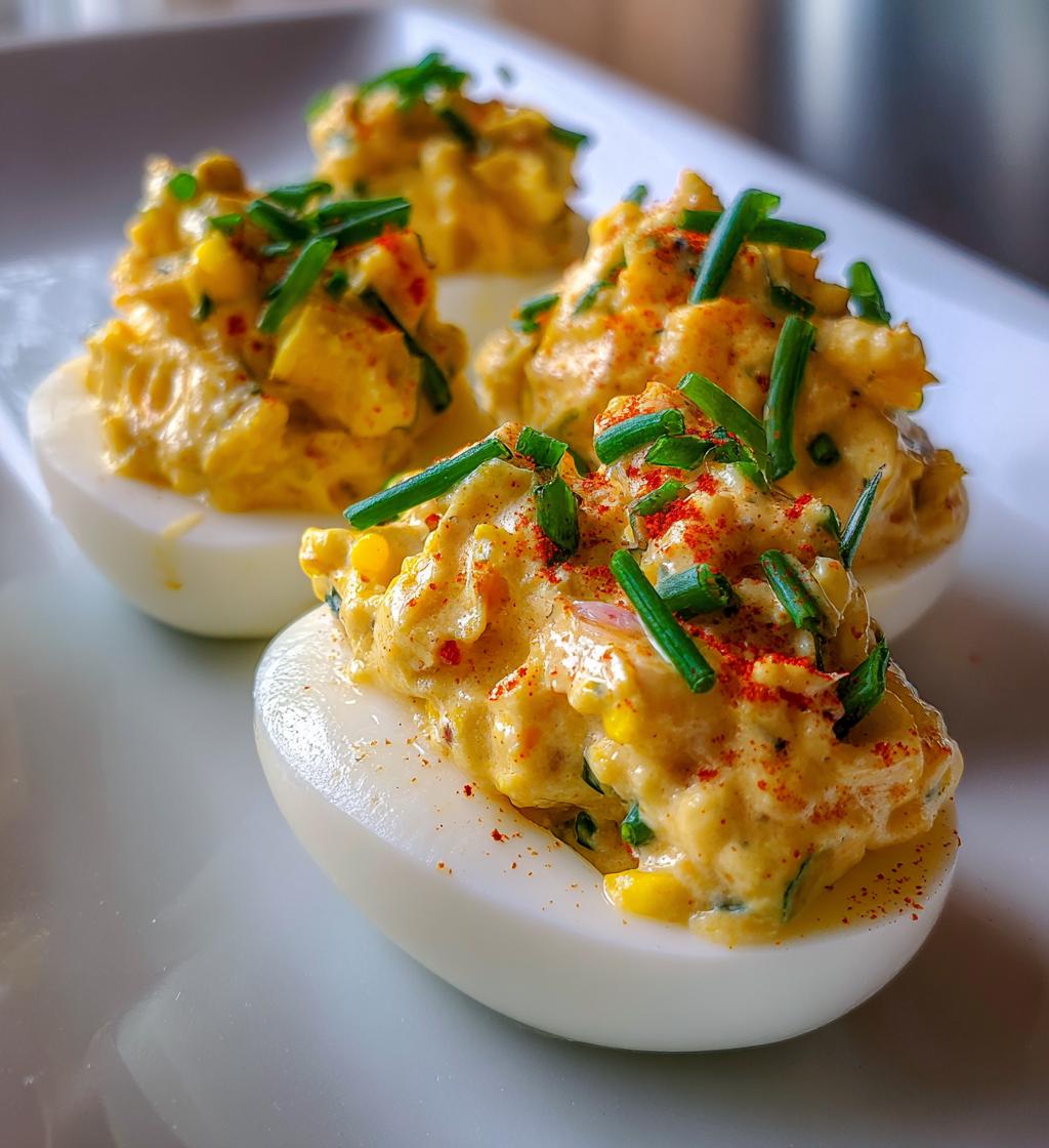 Lobster Deviled Eggs - detail 1