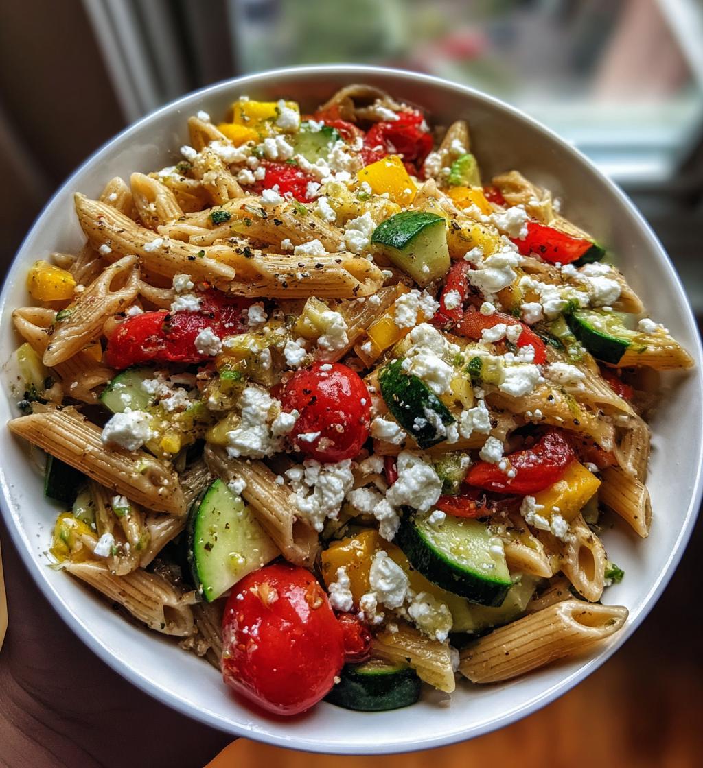 Low-Calorie Pasta Salad - detail 1