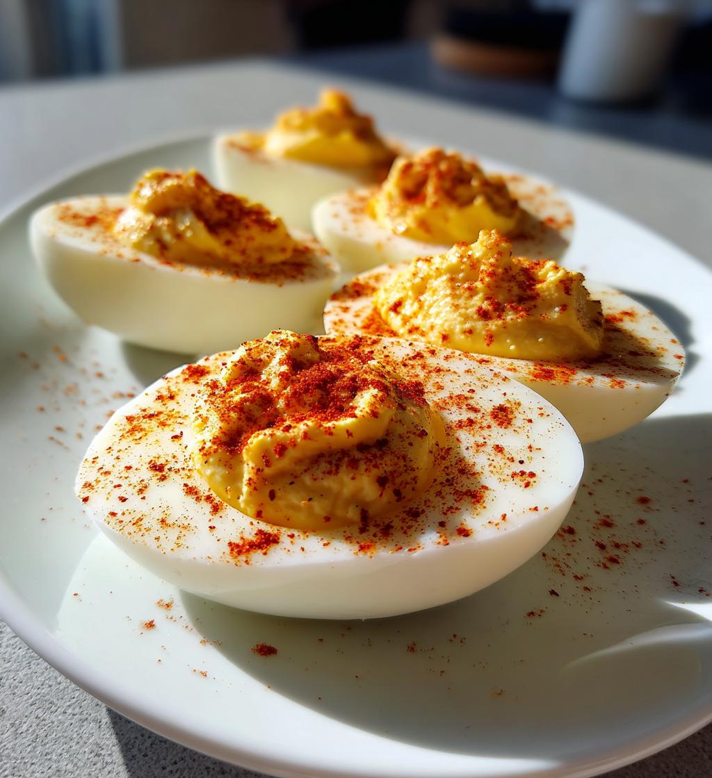 Low-Fat Deviled Eggs - detail 1