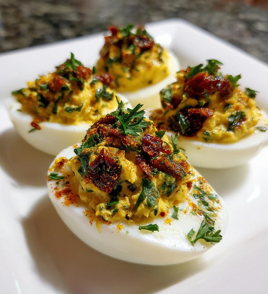 Mediterranean Deviled Eggs - detail 1