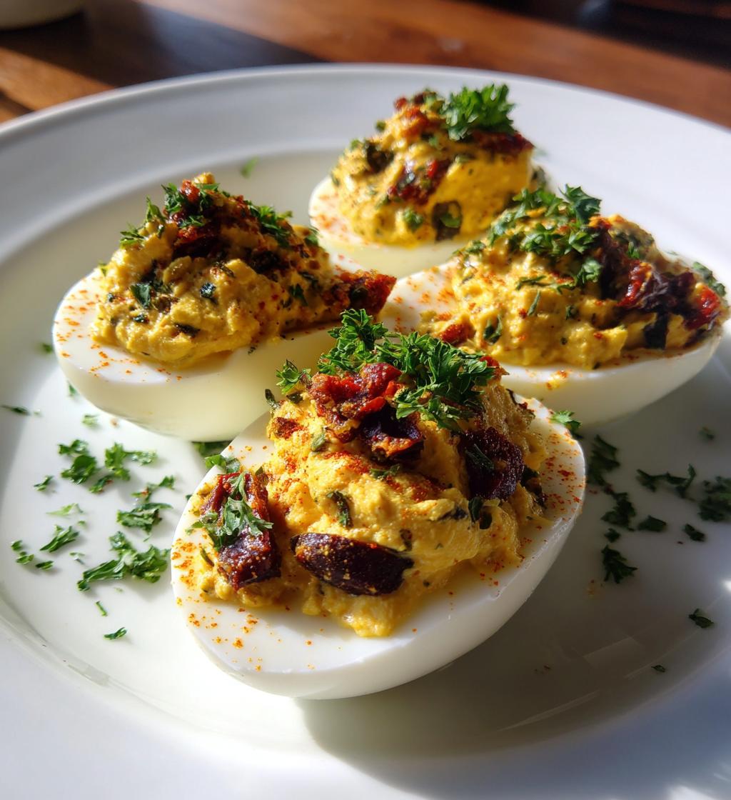 Mediterranean Deviled Eggs