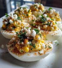 Mexican Street Corn Deviled Eggs