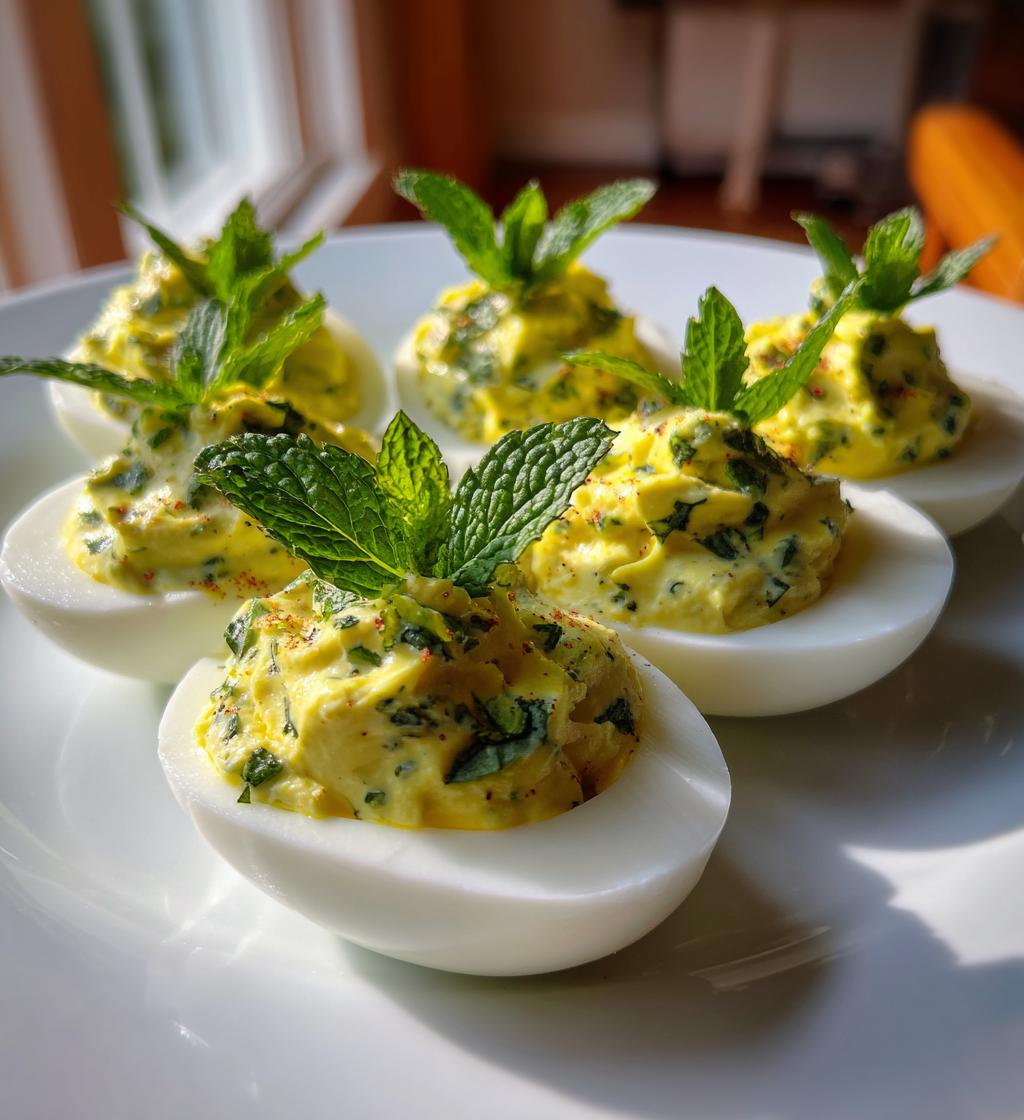 Mint-Infused Deviled Eggs - detail 1
