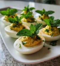 Mint-Infused Deviled Eggs