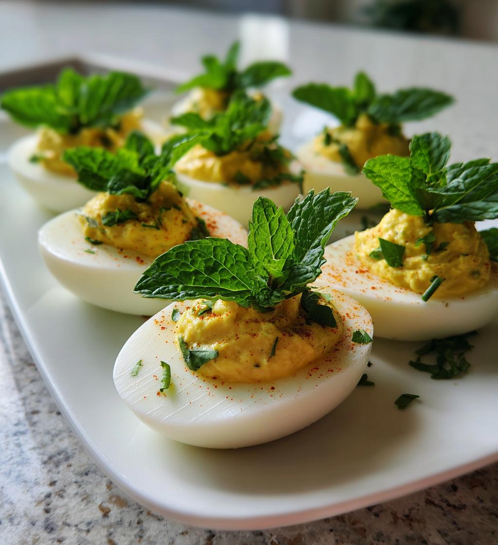 Mint-Infused Deviled Eggs