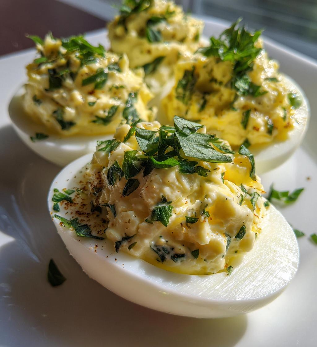 Mozzarella Deviled Eggs