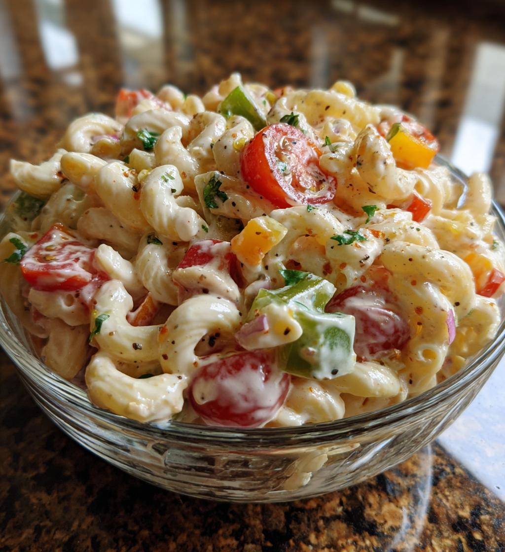 Old-Fashioned Pasta Salad with Mayo - detail 1