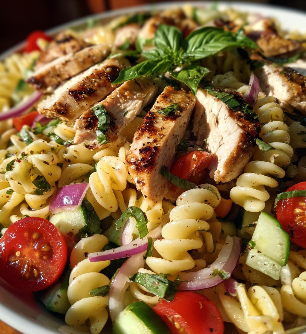Pasta Salad with Grilled Chicken - detail 1