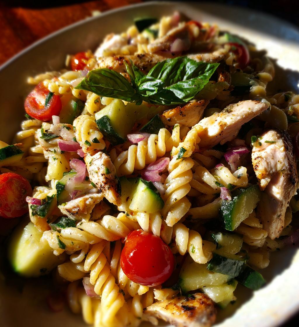 Pasta Salad with Grilled Chicken