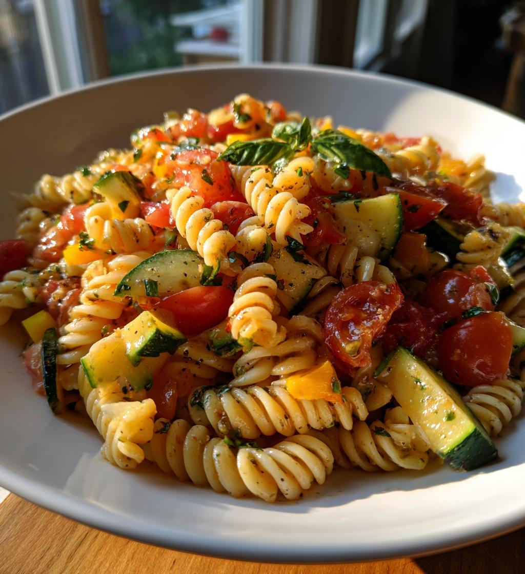 Pasta Salad with Heirloom Tomatoes - detail 1