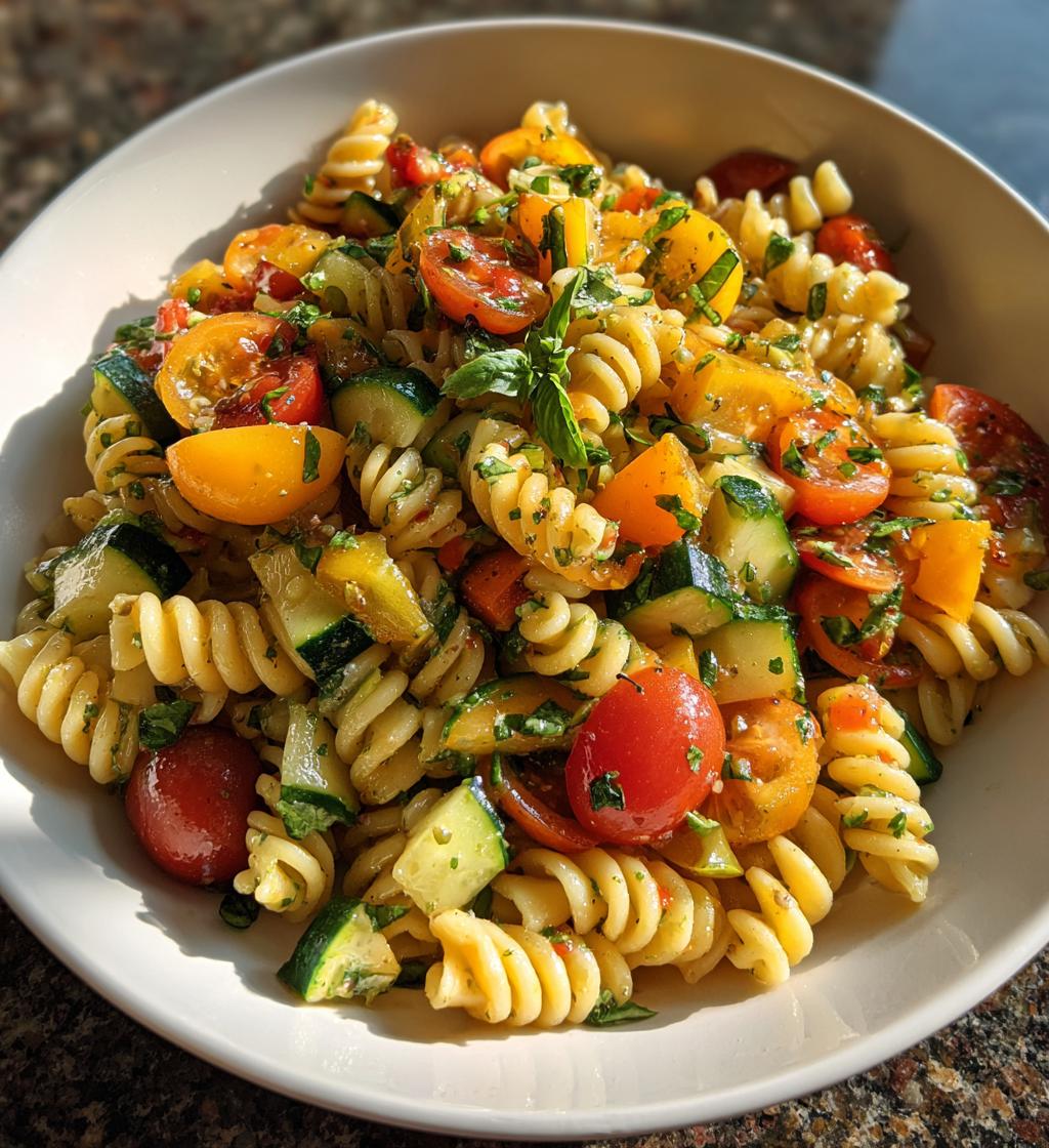 Pasta Salad with Heirloom Tomatoes