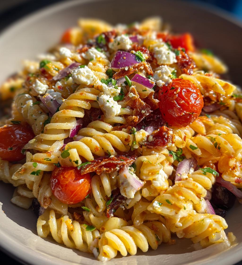 Pasta Salad with Sun-Dried Tomato Dressing - detail 1