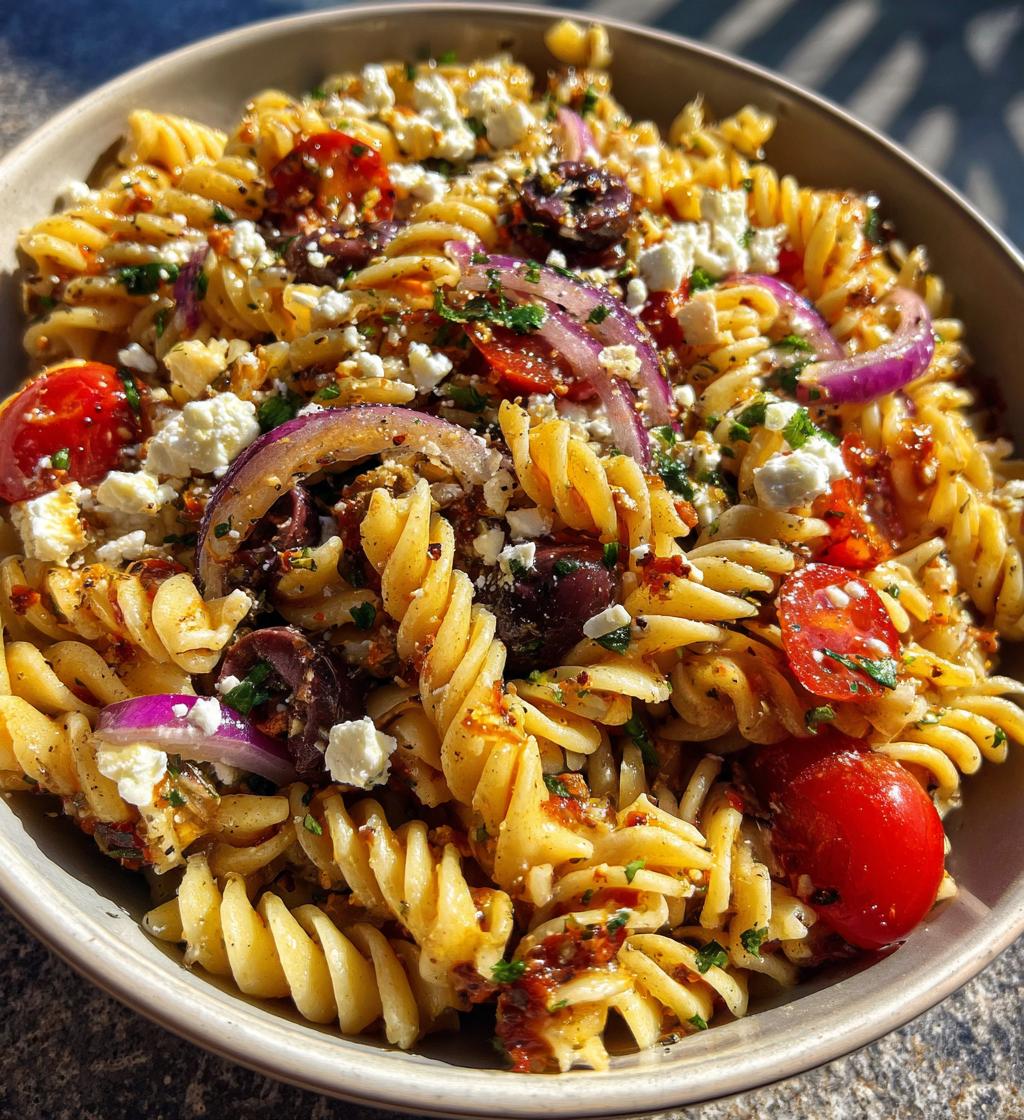 Pasta Salad with Sun-Dried Tomato Dressing