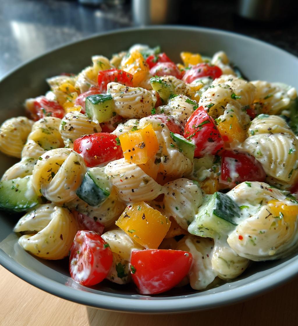 Pasta Salad with Vegan Ranch - detail 1