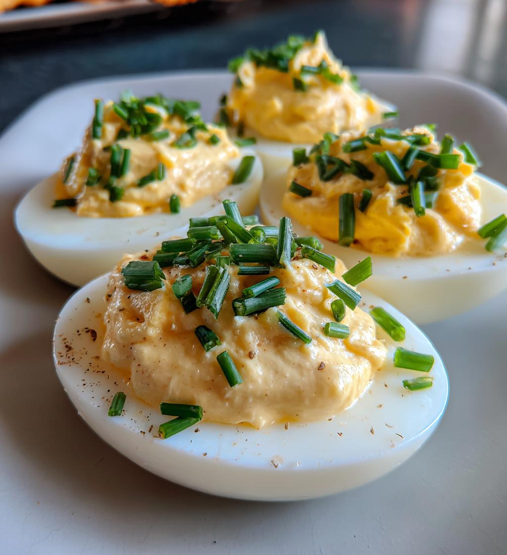 Poached Deviled Egg Cups