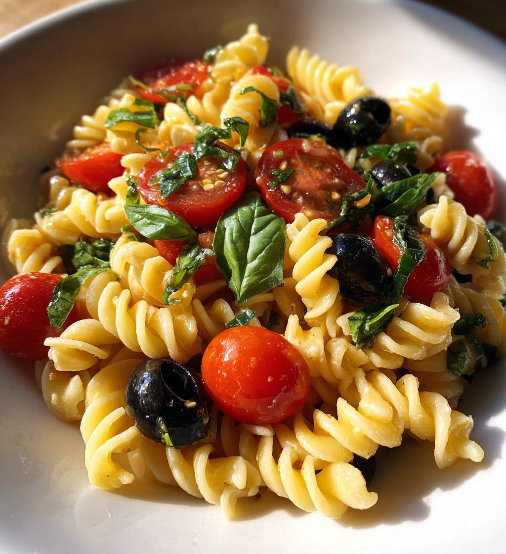 Provencal Pasta Salad with Olives