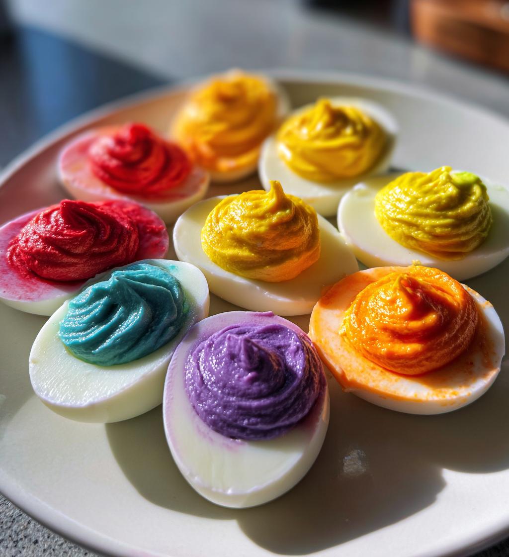 Rainbow Deviled Eggs - detail 1