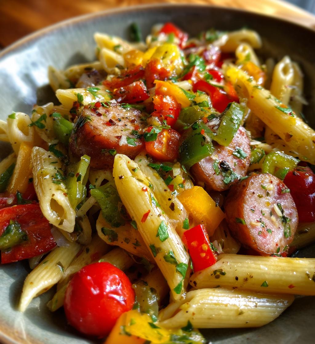 Sausage and Bell Pepper Pasta Salad