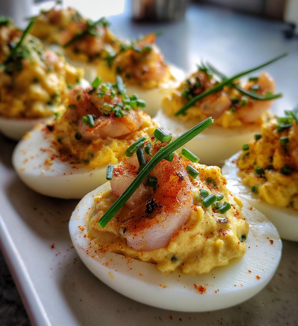 Seafood Medley Deviled Eggs - detail 1