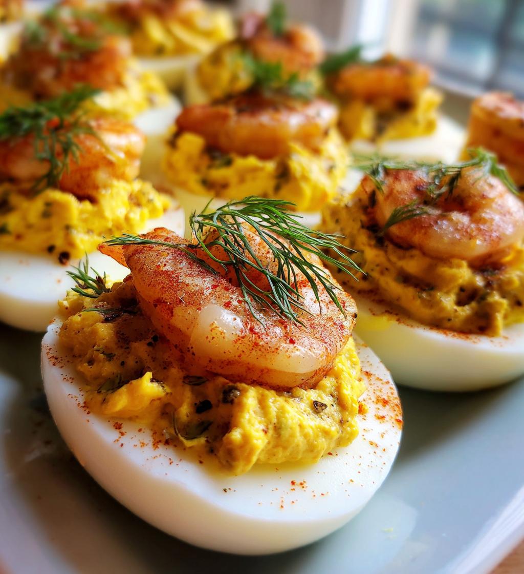 Shrimp Deviled Eggs