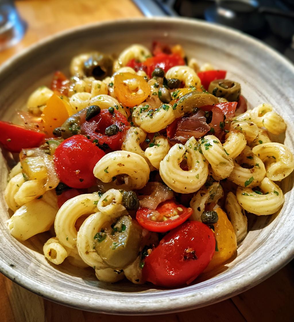 Sicilian Pasta Salad with Capers - detail 1
