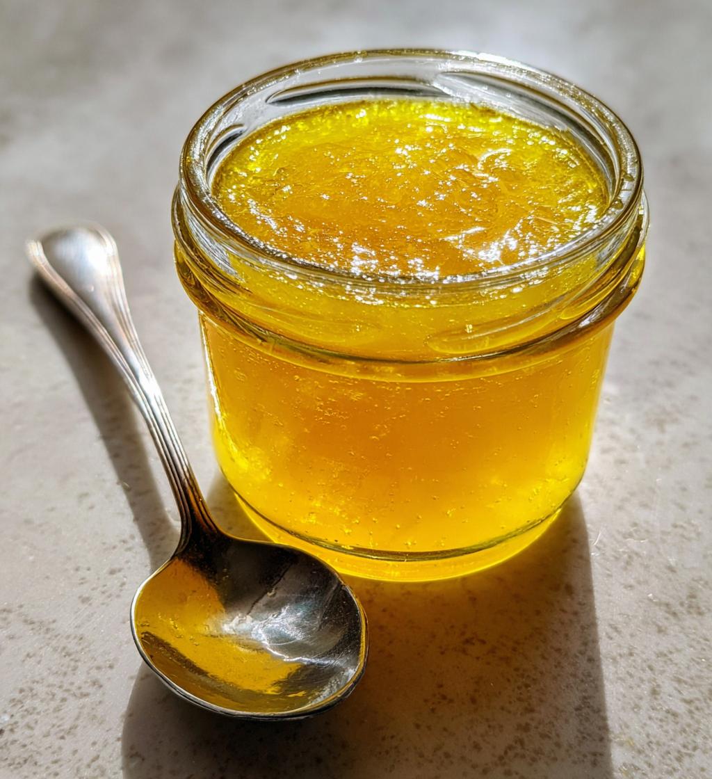Small Batch Dandelion Jelly - detail 1