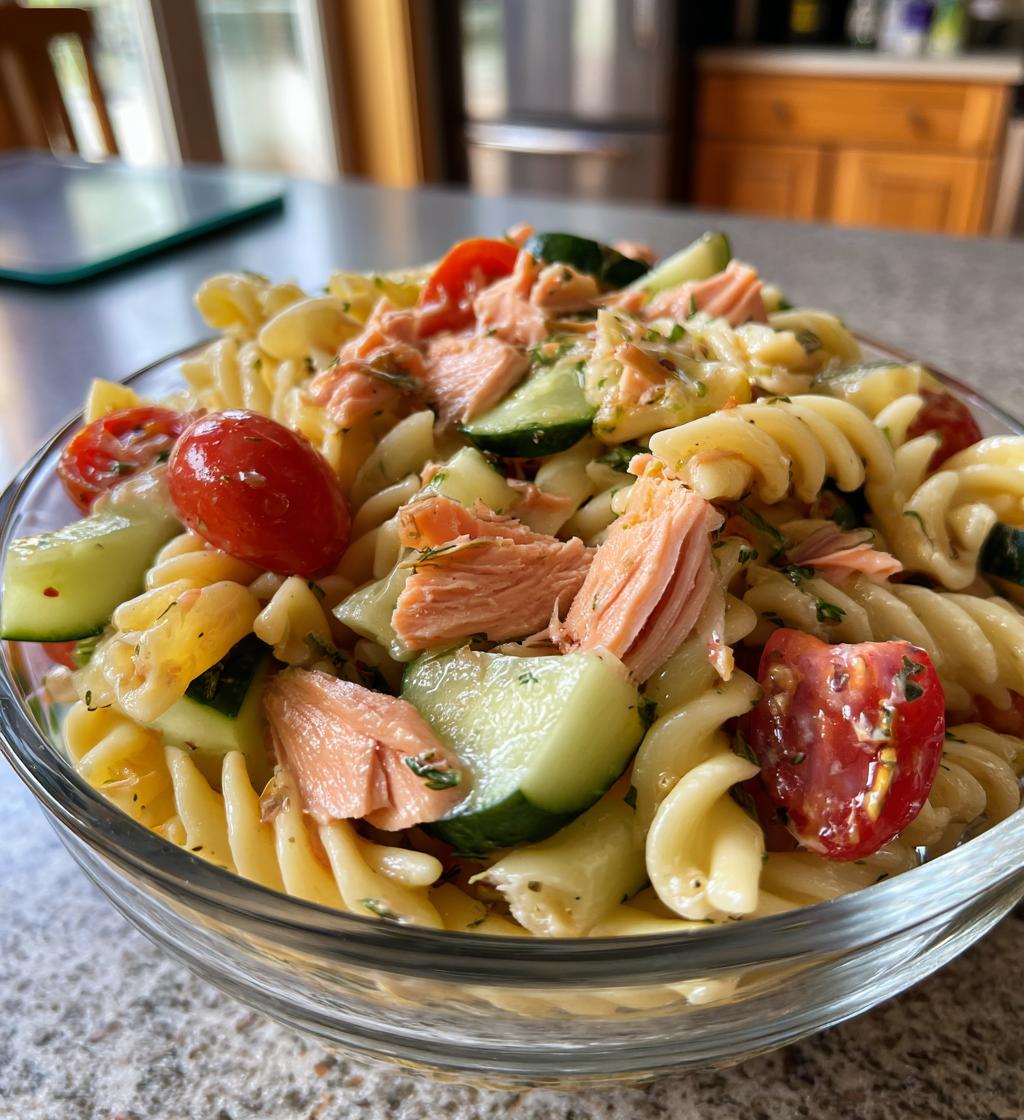 Smoked Salmon Pasta Salad - detail 1