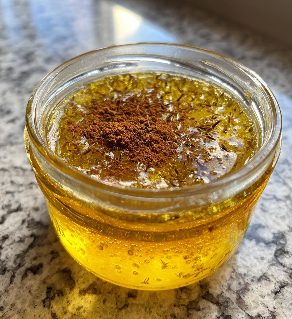 Spiced Dandelion Jelly with Cinnamon - detail 1