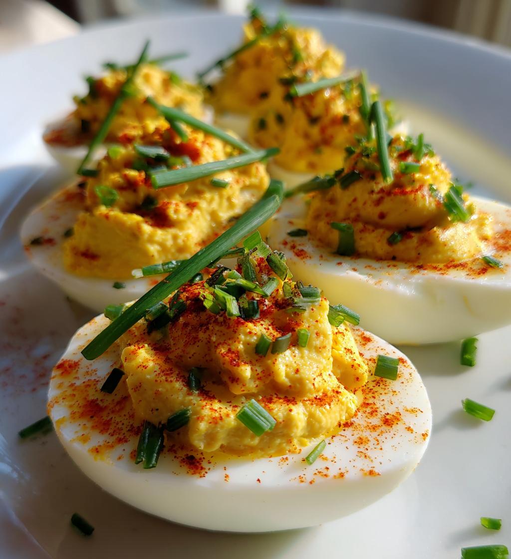 Spicy Cajun Deviled Eggs - detail 1