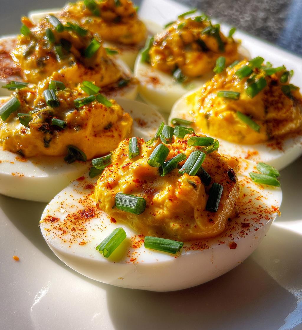 Spicy Cajun Deviled Eggs