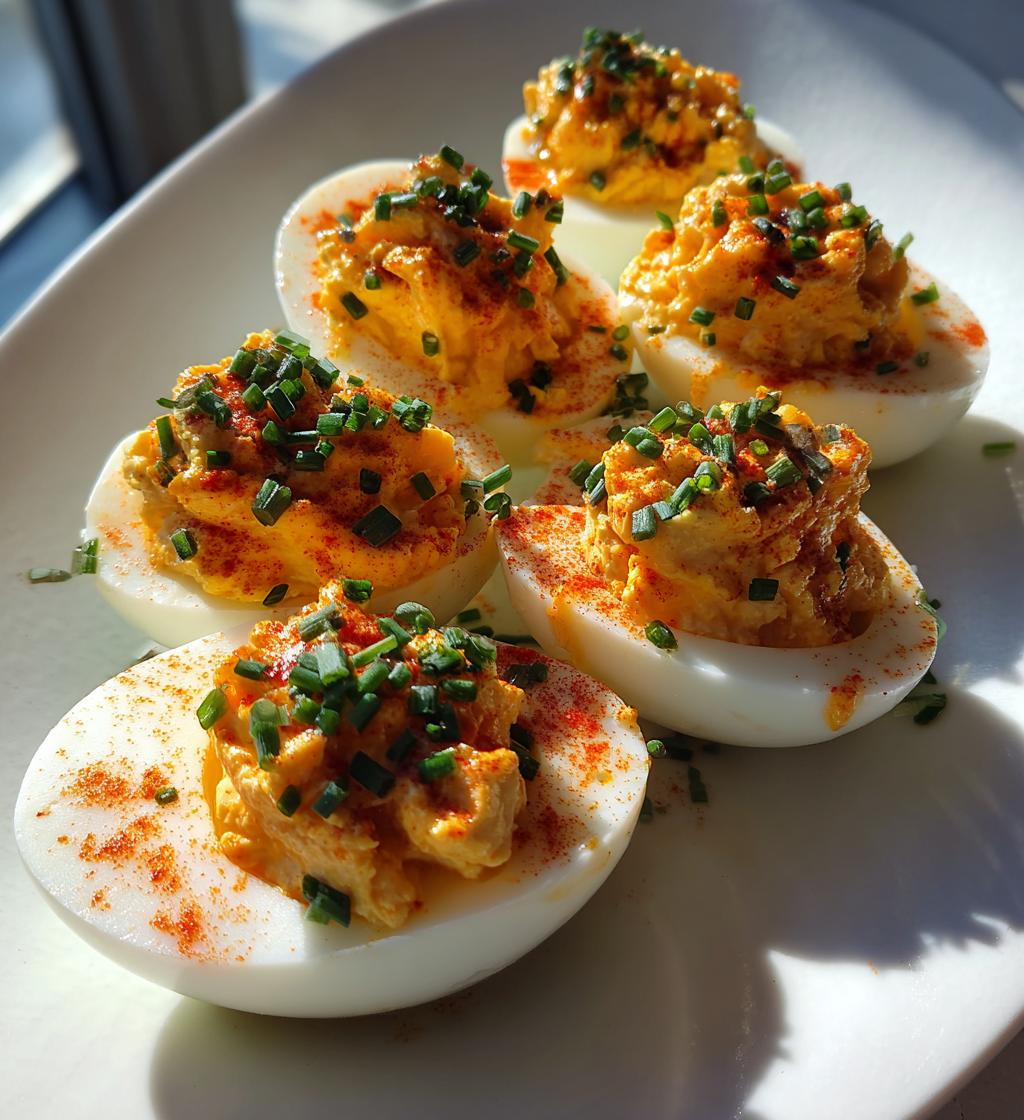 Spicy Sriracha Deviled Eggs - detail 1