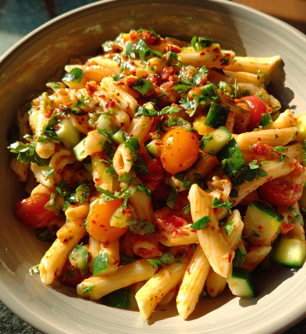 Sriracha Pasta Salad - detail 1