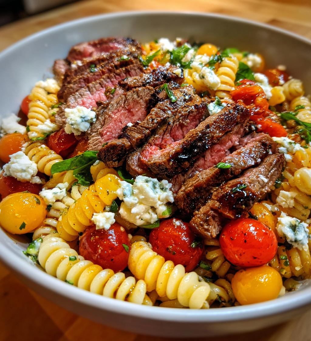 Steak and Blue Cheese Pasta Salad - detail 1