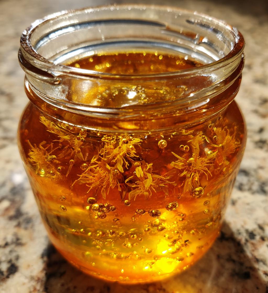 Sugar-Free Dandelion Jelly (Using Stevia) - detail 1