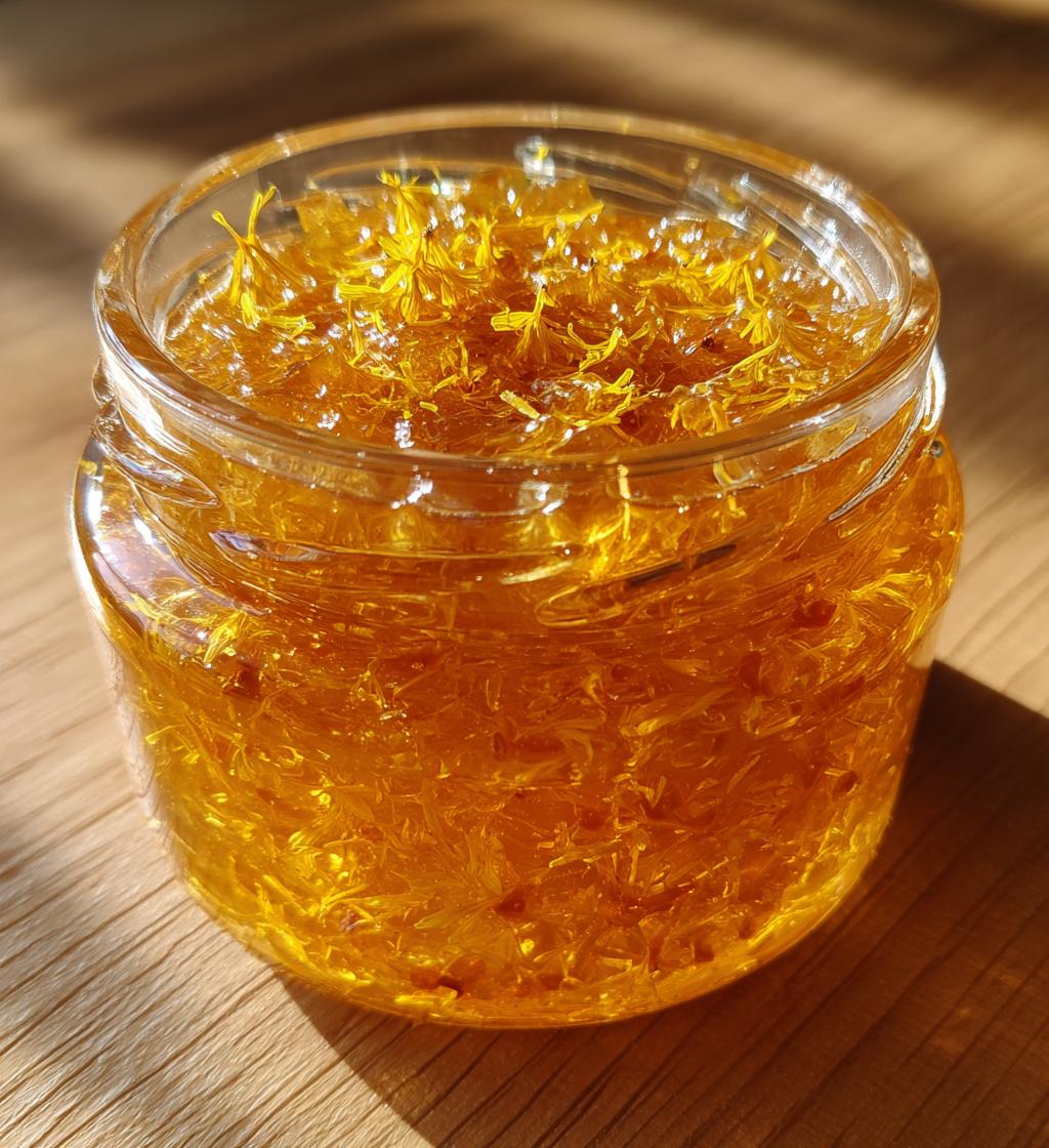 Sunshine in a Jar: Dandelion Jelly - detail 1