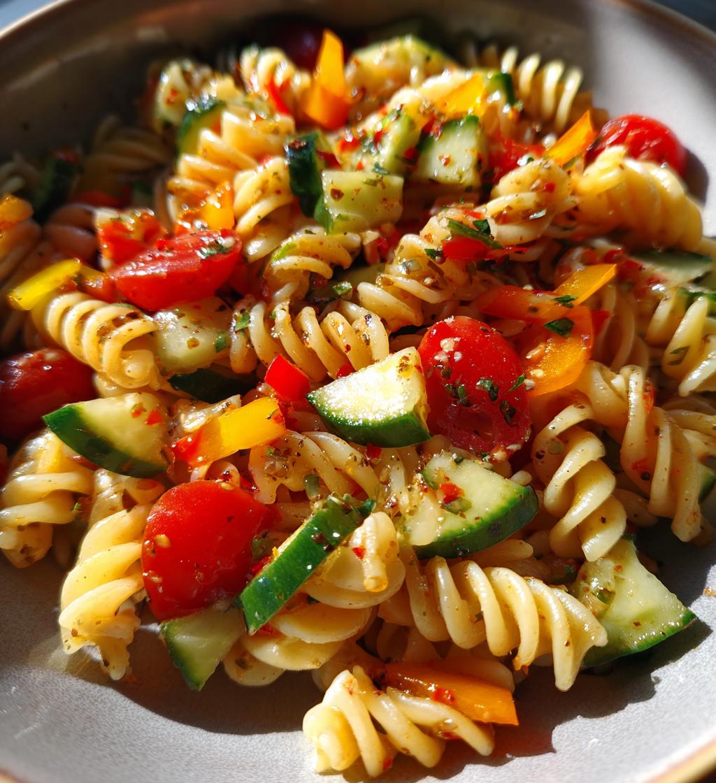 Tangy Vinegar Pasta Salad