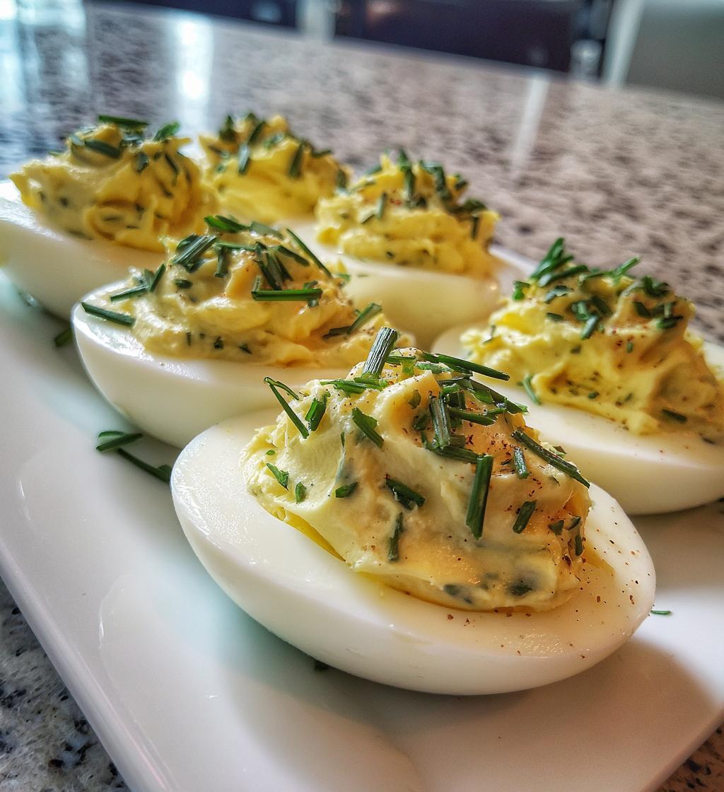 Tarragon Deviled Eggs - detail 1