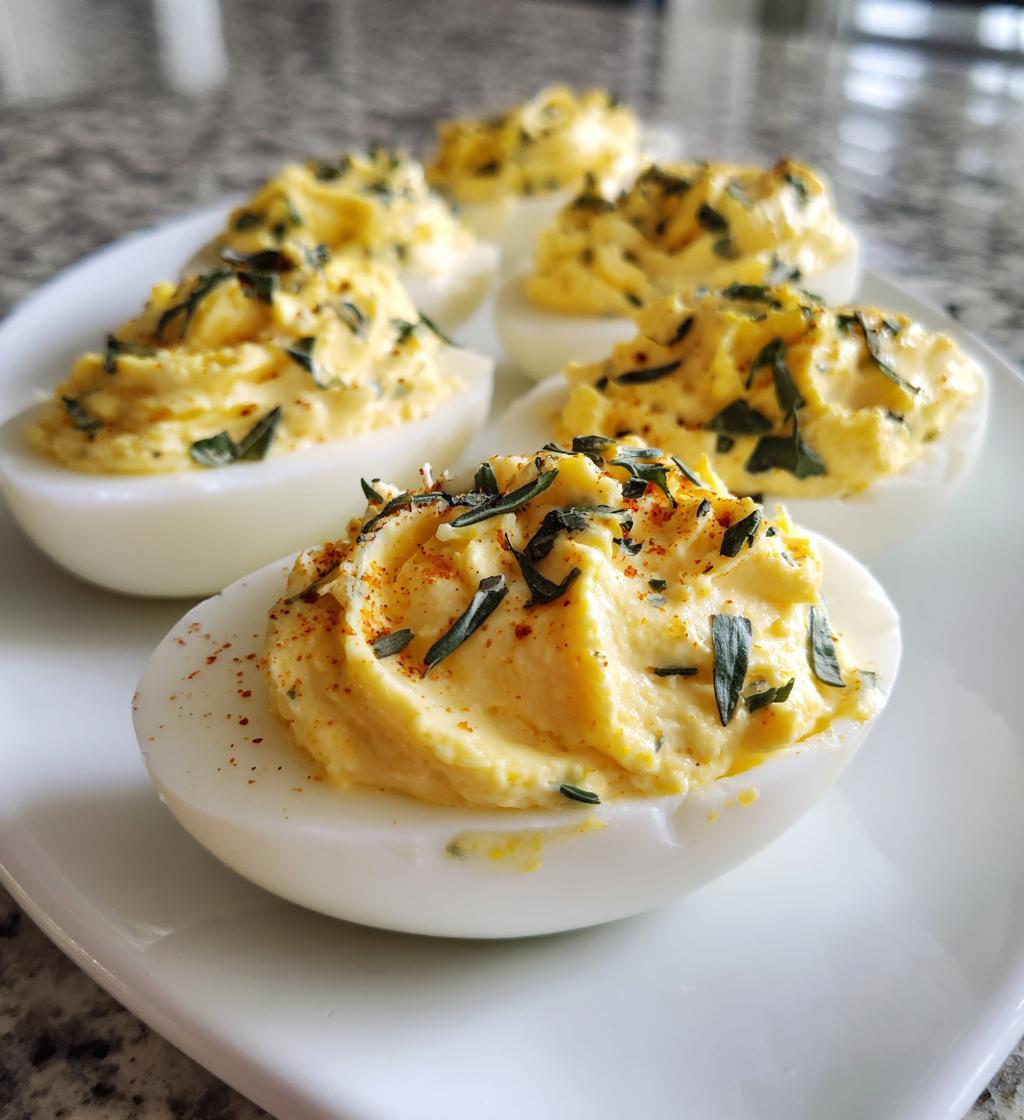 Tarragon Deviled Eggs