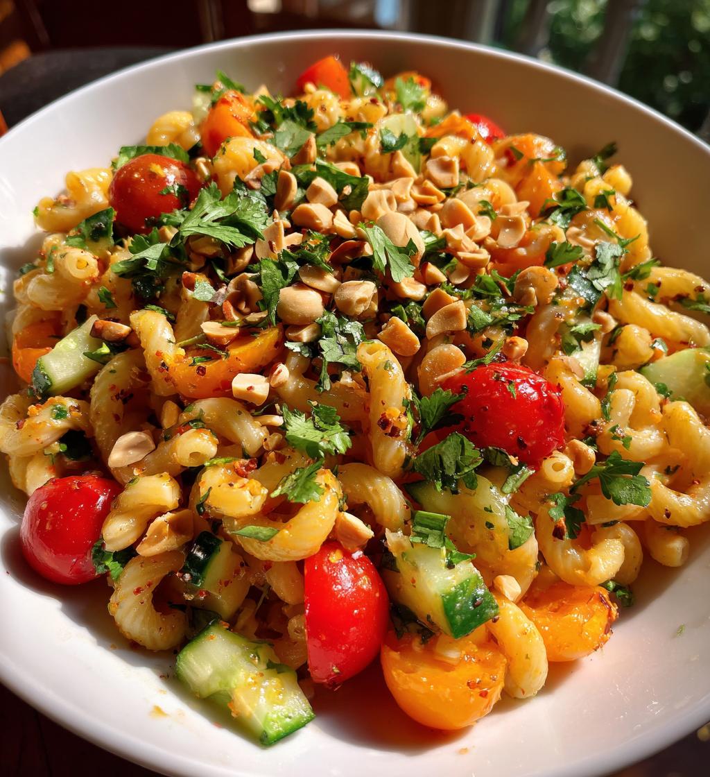 Thai Chili Pasta Salad - detail 1