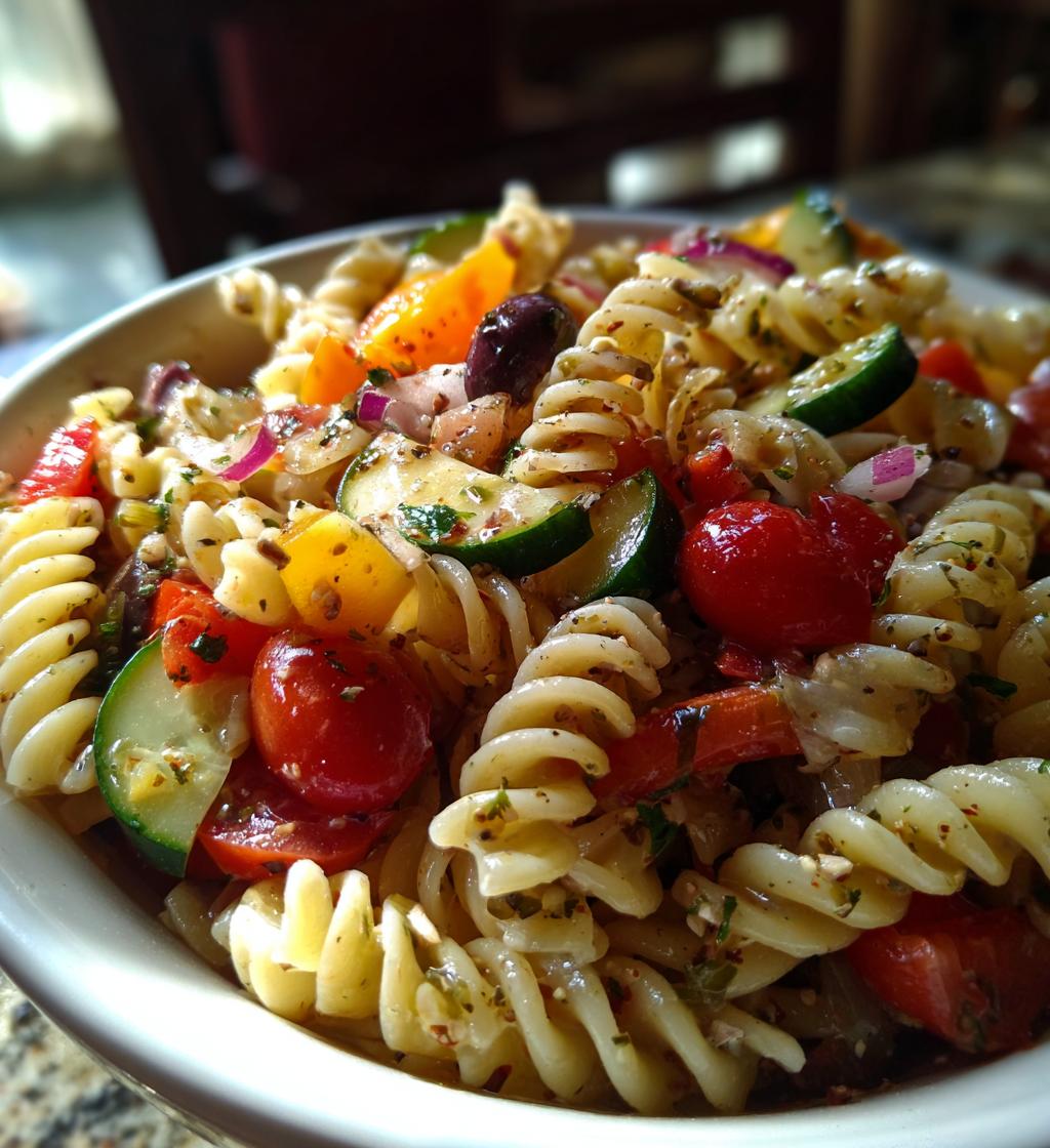 Traditional Pasta Salad with Italian Dressing - detail 1
