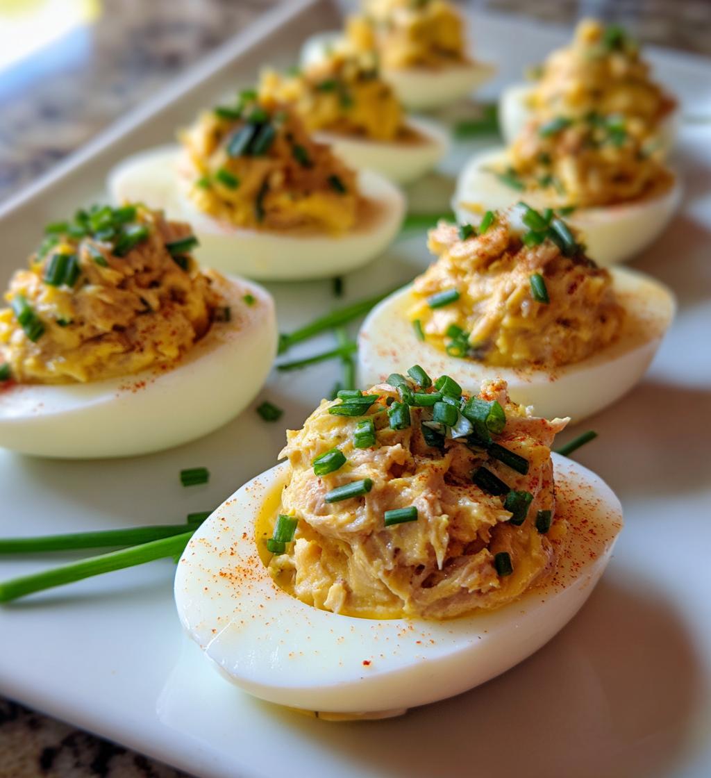 Tuna Deviled Eggs - detail 1