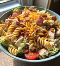 Turkey Club Pasta Salad