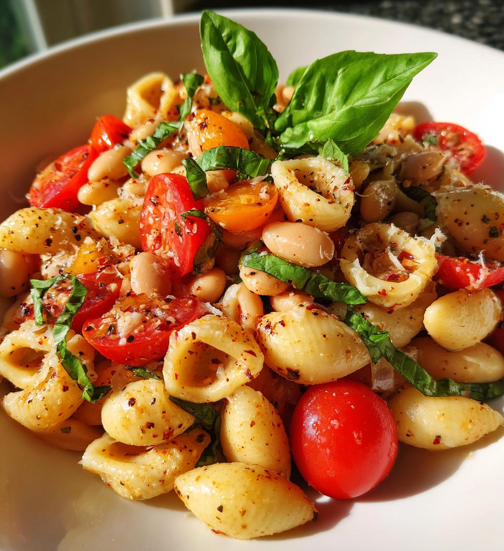 Tuscan Bean and Pasta Salad - detail 1