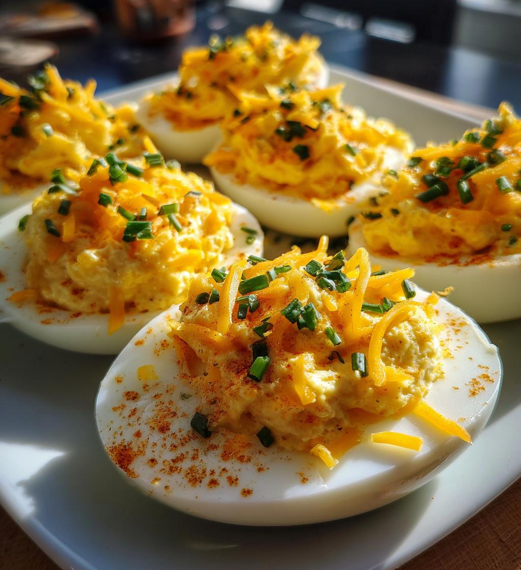 Twice-Baked Deviled Eggs - detail 1